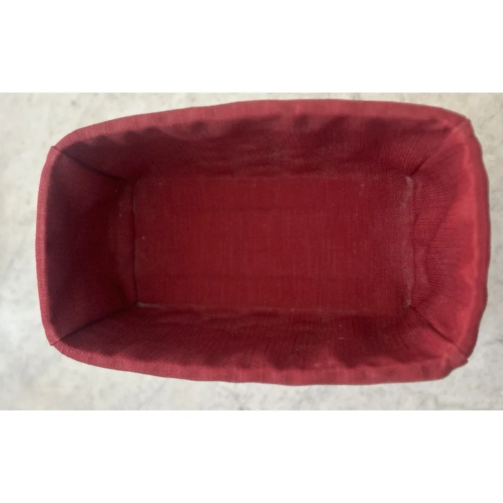 Longaberger 2000 Woven Long Tissue Box Basket with Wooden Lid, Liner & Skirt